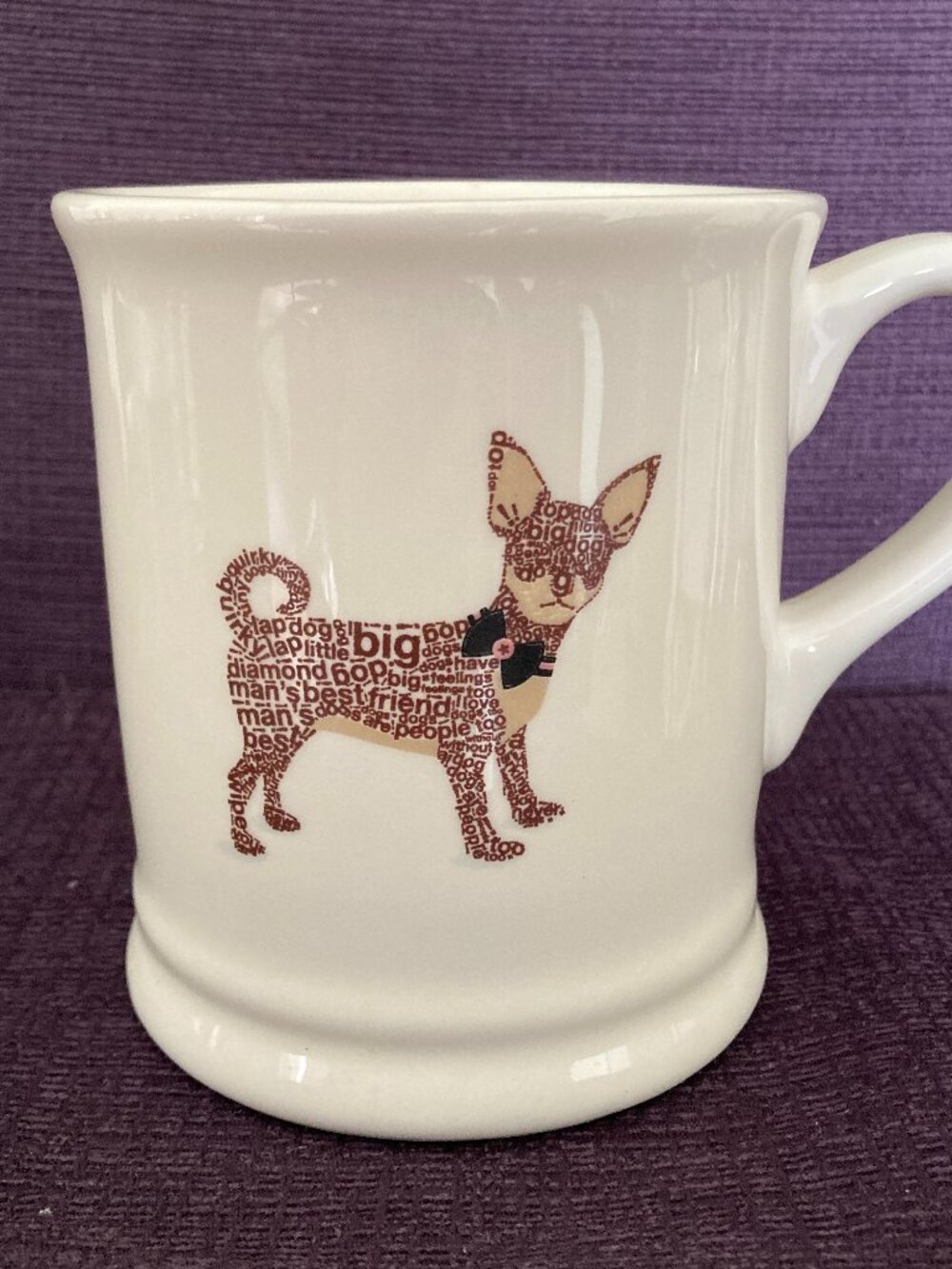 Chihuahua Coffee Mug by Magenta Excellent Condition Large Mouth 4 1/2" H X 3 3/4